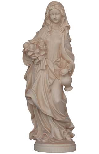 Heilige Elisabeth mit Rosen - 30 cm - natur