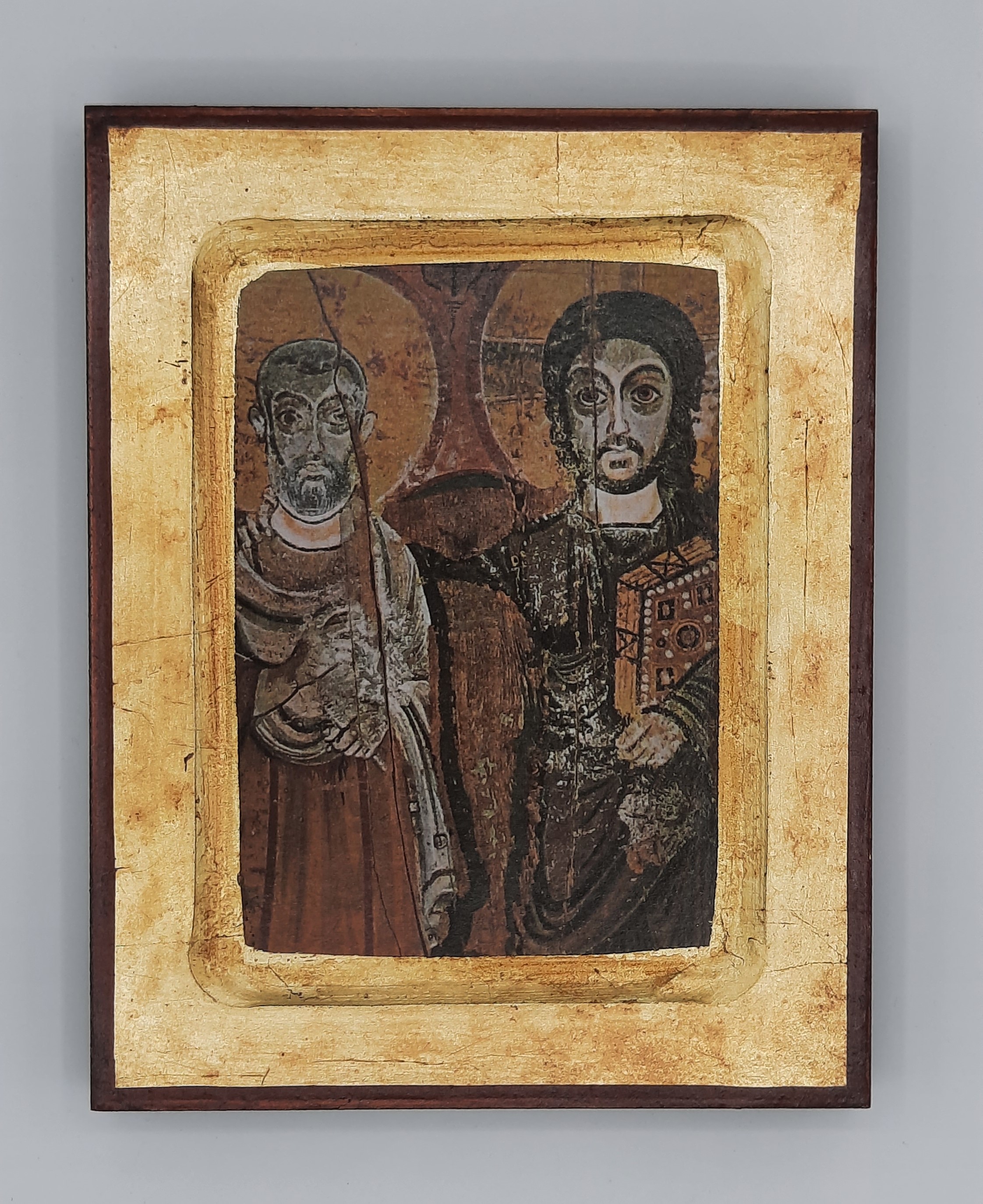 Ikone "Christus und Menas"