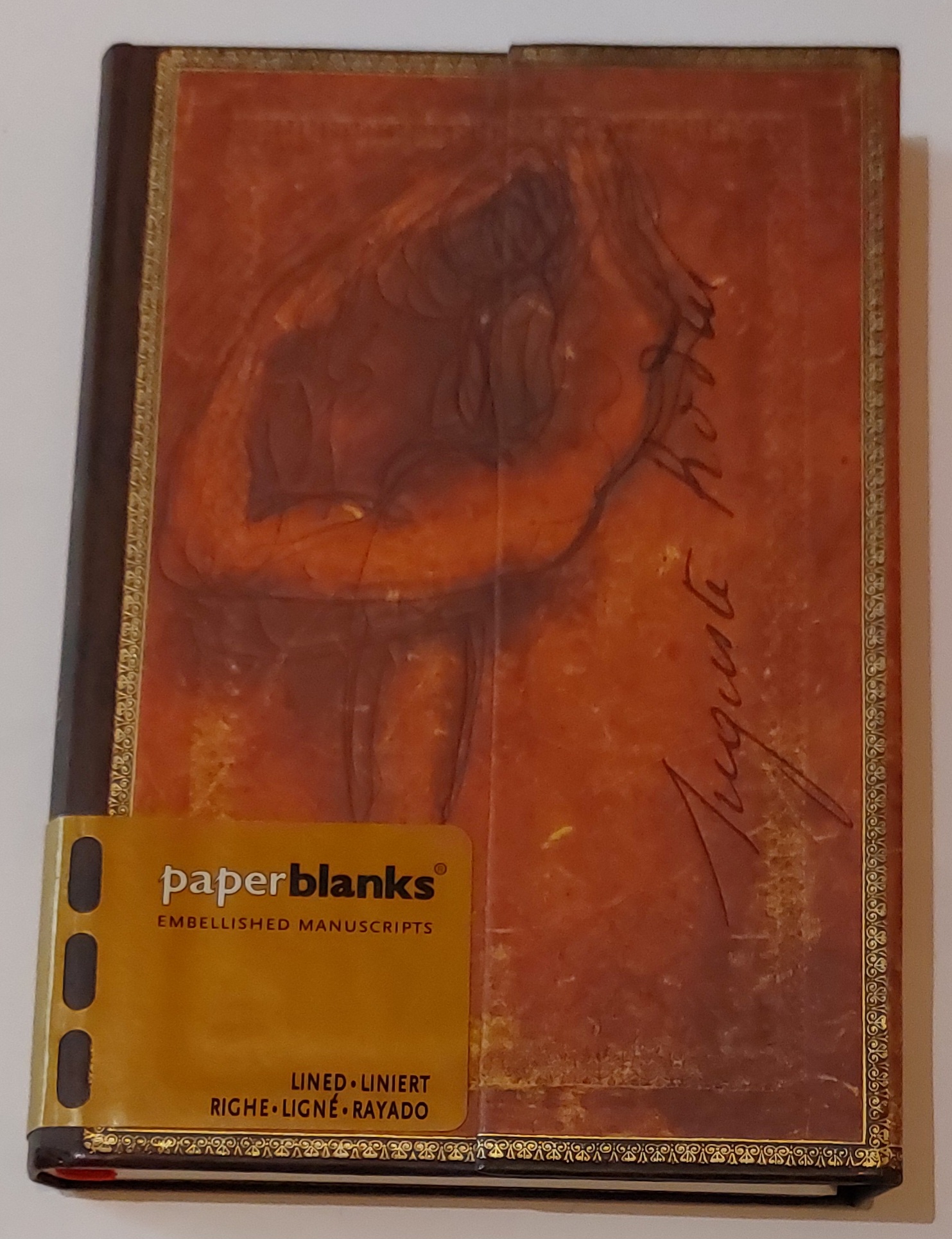 Notizbuch Rodin: Wind, Mini, liniert (mit Klappumschlag)