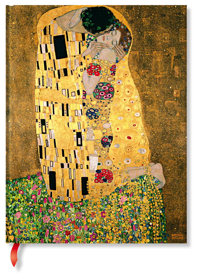 Notizbuch Klimt: Der Kuss, Ultra, liniert