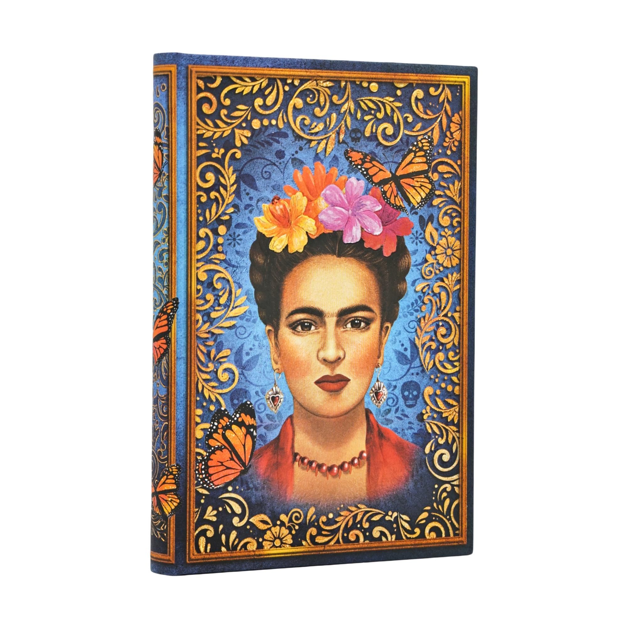 Notizbuch Das farbenfrohe Porträt - Viva Frida, Mini, liniert