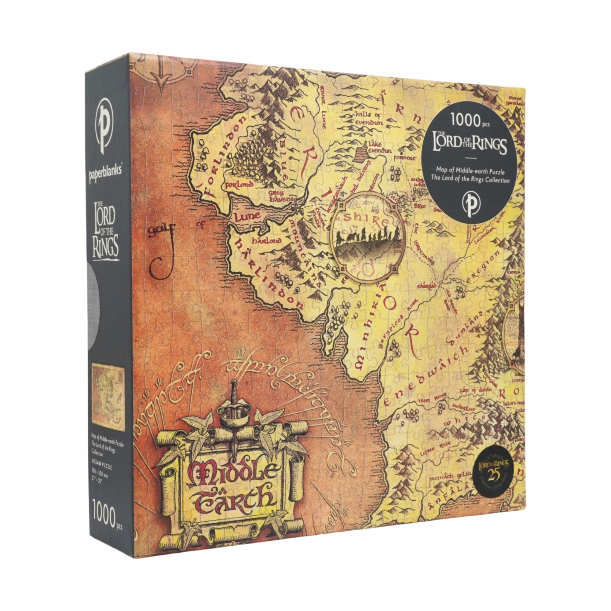 Puzzle Karte von Mittelerde, 1000 Teile (50 x 70 cm)