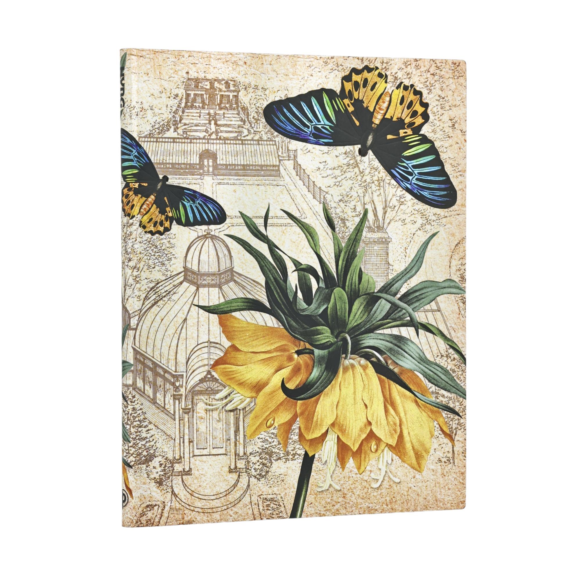 Notizbuch Goldene Fritillaria, Flexi Ultra, liniert