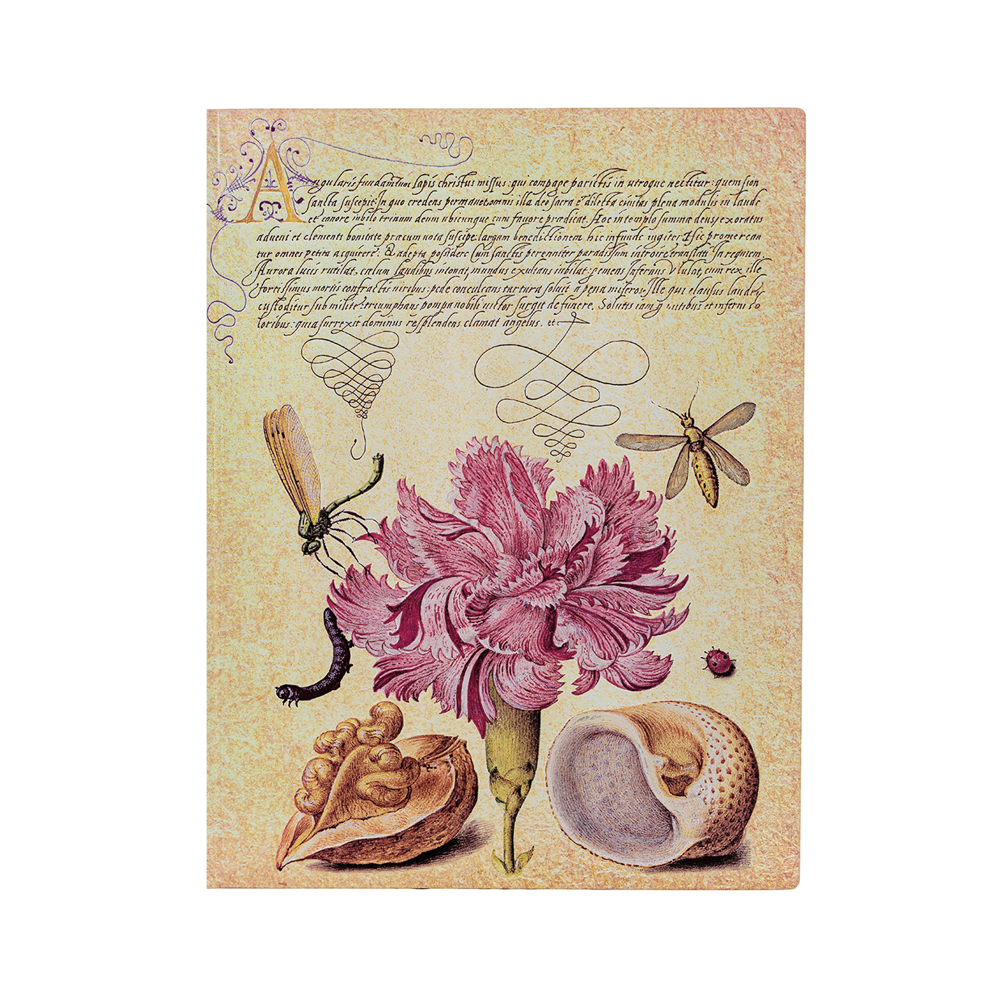 Notizbuch Mira Botanica: Rosa Nelke Flexi Ultra, liniert