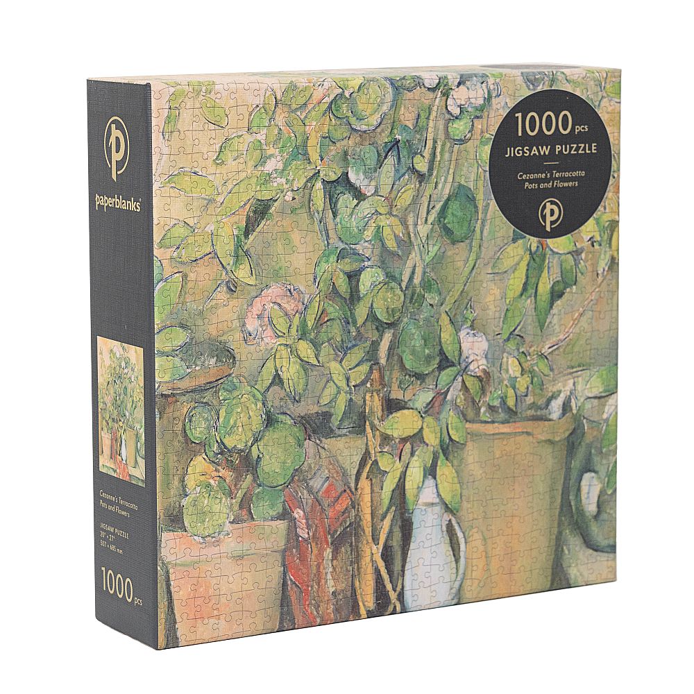 Puzzle Cezannes Terrakotta-Töpfe und Blumen, 1000 Teile (50,7 x 68,5 cm)