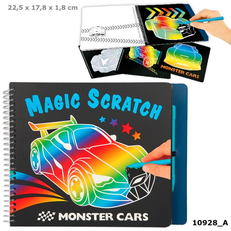 Monster Cars Magic Scratch Book 