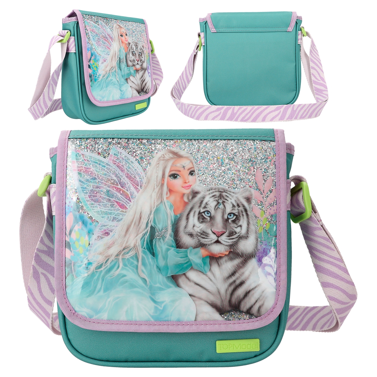 Top Model Umhängetasche klein weißer Tiger