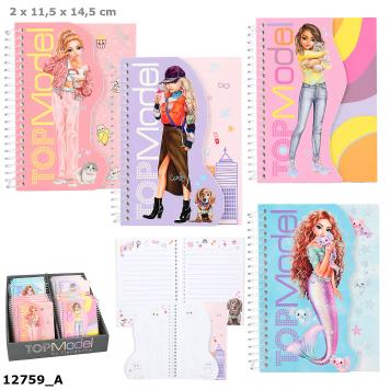 Top Model Notizbuch A6  VE 32    4-fach sortiert