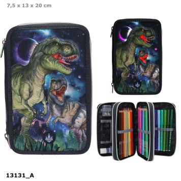 Dino World 3-fach Federtasche Dino mit LED 13131 VE 2