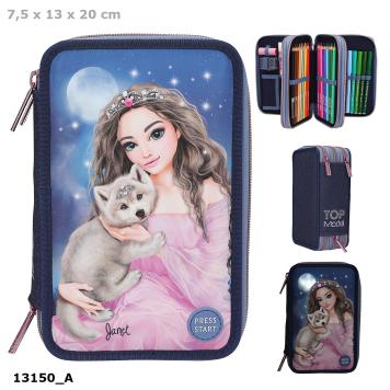 Top Model 3-fach Federtasche Wolf mit LED 13150 VE 2