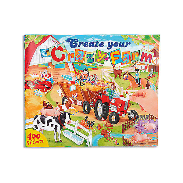 Create your Crazy Farm Malbuch mit Stickern 