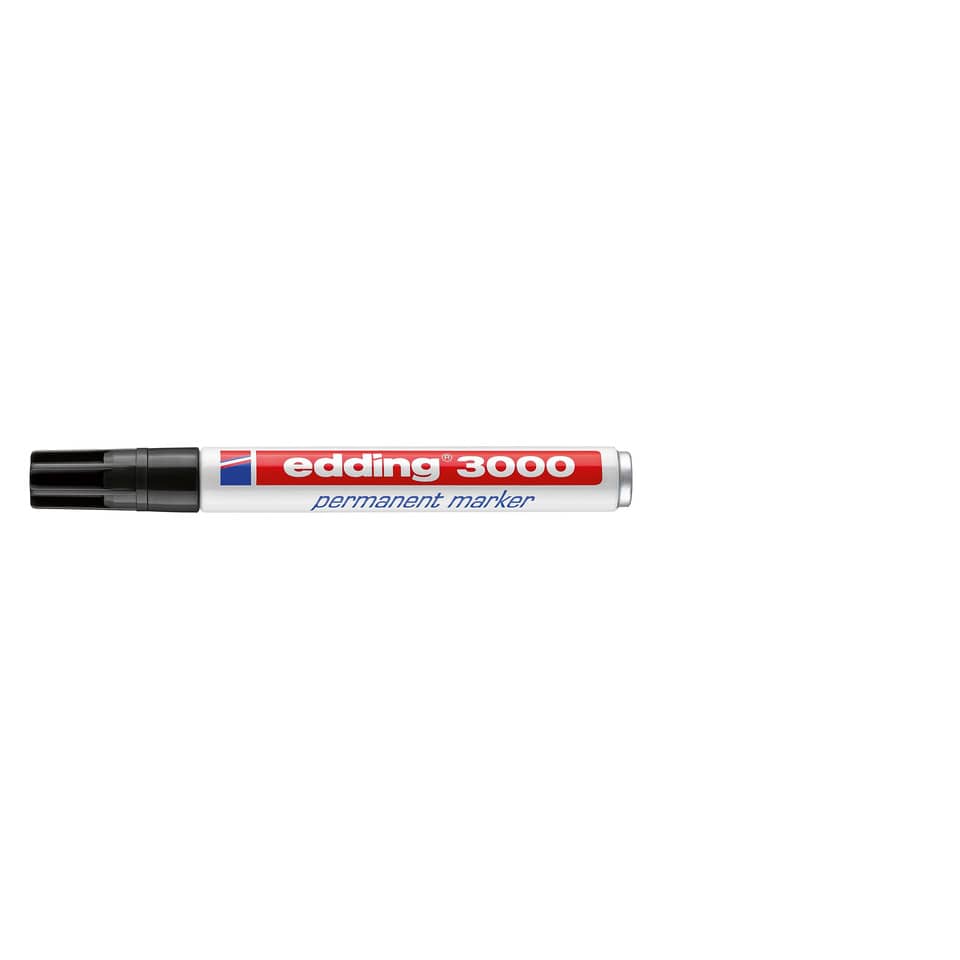 Permanent Marker schwarz Edding 3000 1,5-3mm Rundspitze