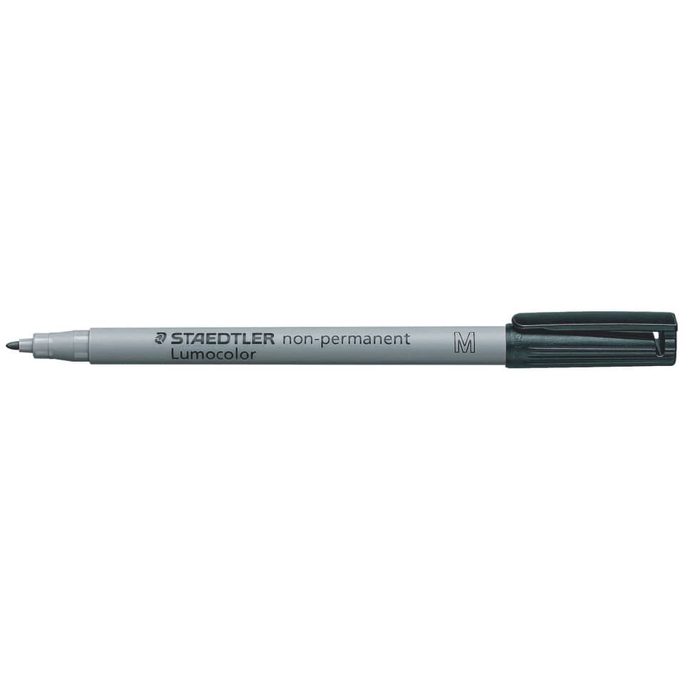 Folienstift Lumocolor M schwarz wasserlöslich