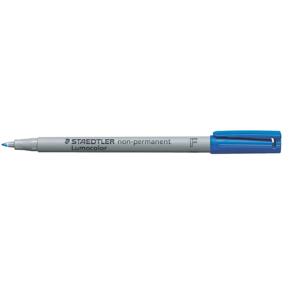 Folienstift Lumocolor blau non permanent