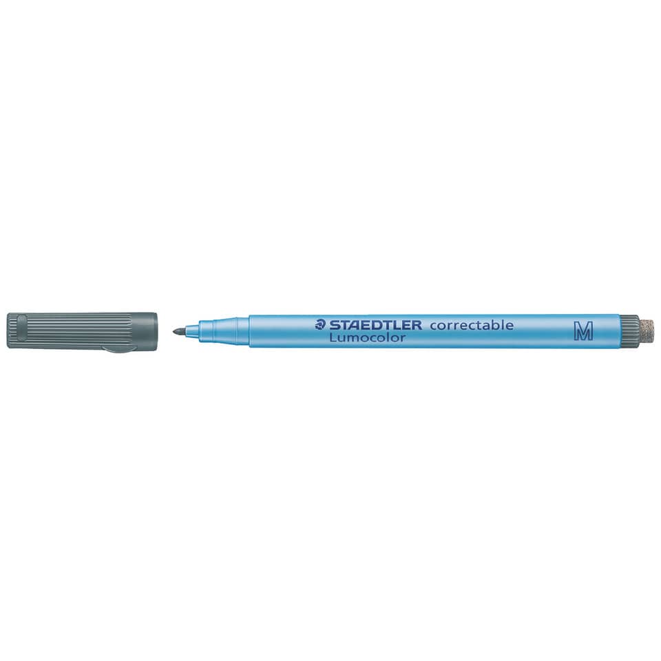 Folienstift M Lumocolor 0,6 mm schwarz radierbar wasserlöslich