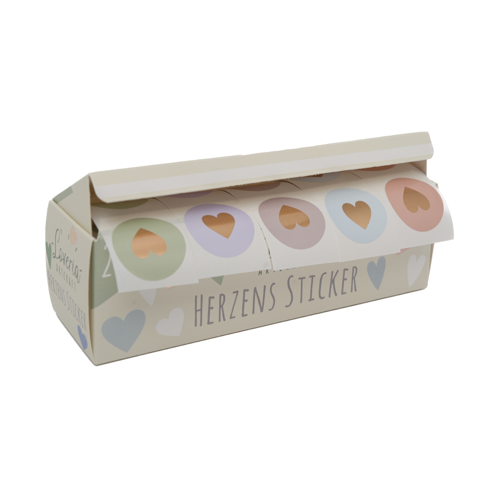 Loveria Sticker Set 250st Herzen 3cm
