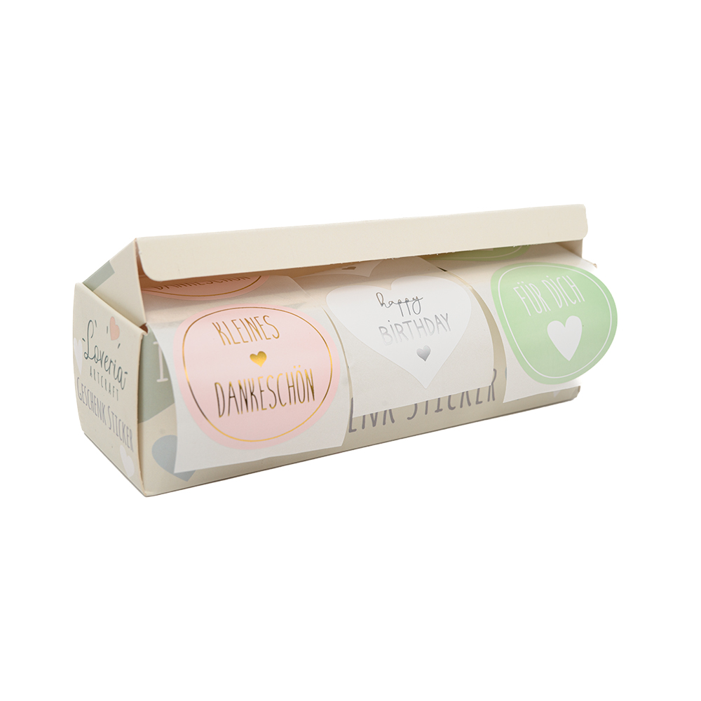Loveria Sticker Set 250st Herzen 3cm