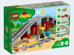 LEGO Duplo Eisenbahnbrücke und Schienen 10872