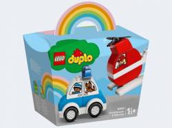 LEGO Duplo Feuerwehrhubschrauber und Polizeiauto 10957