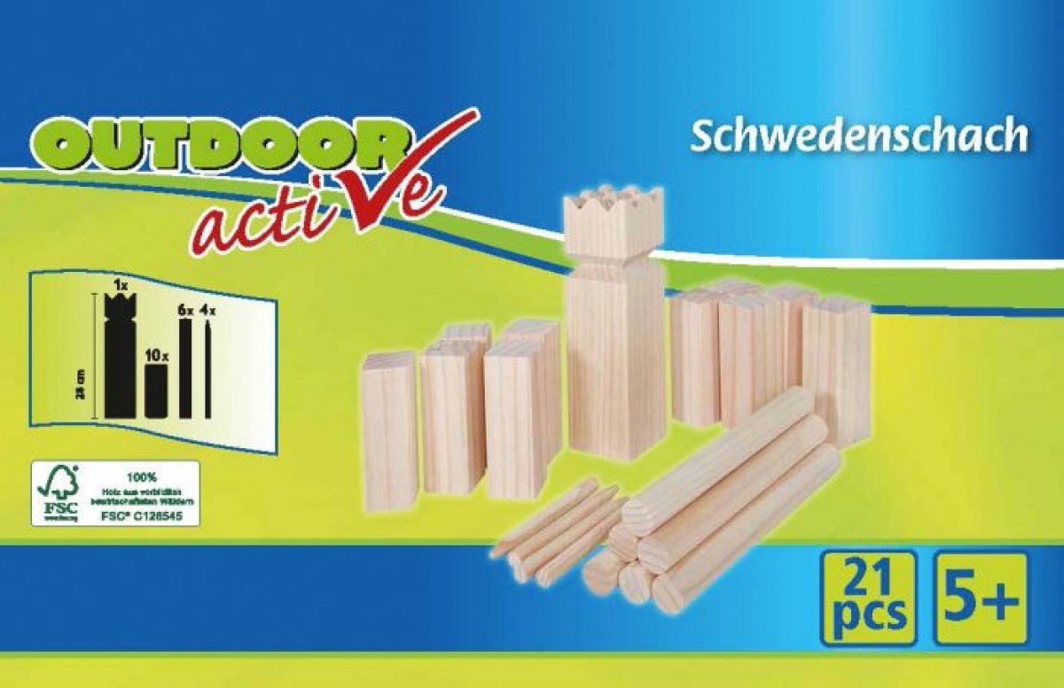 Kubb Schedenschach 21tlg.