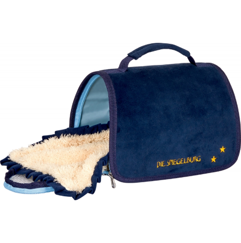 Lustige Tierparade Reisetasche für Plüschtiere blau 18298