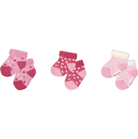 Baby Glück Babysöckchen rosa 3er Set 18596