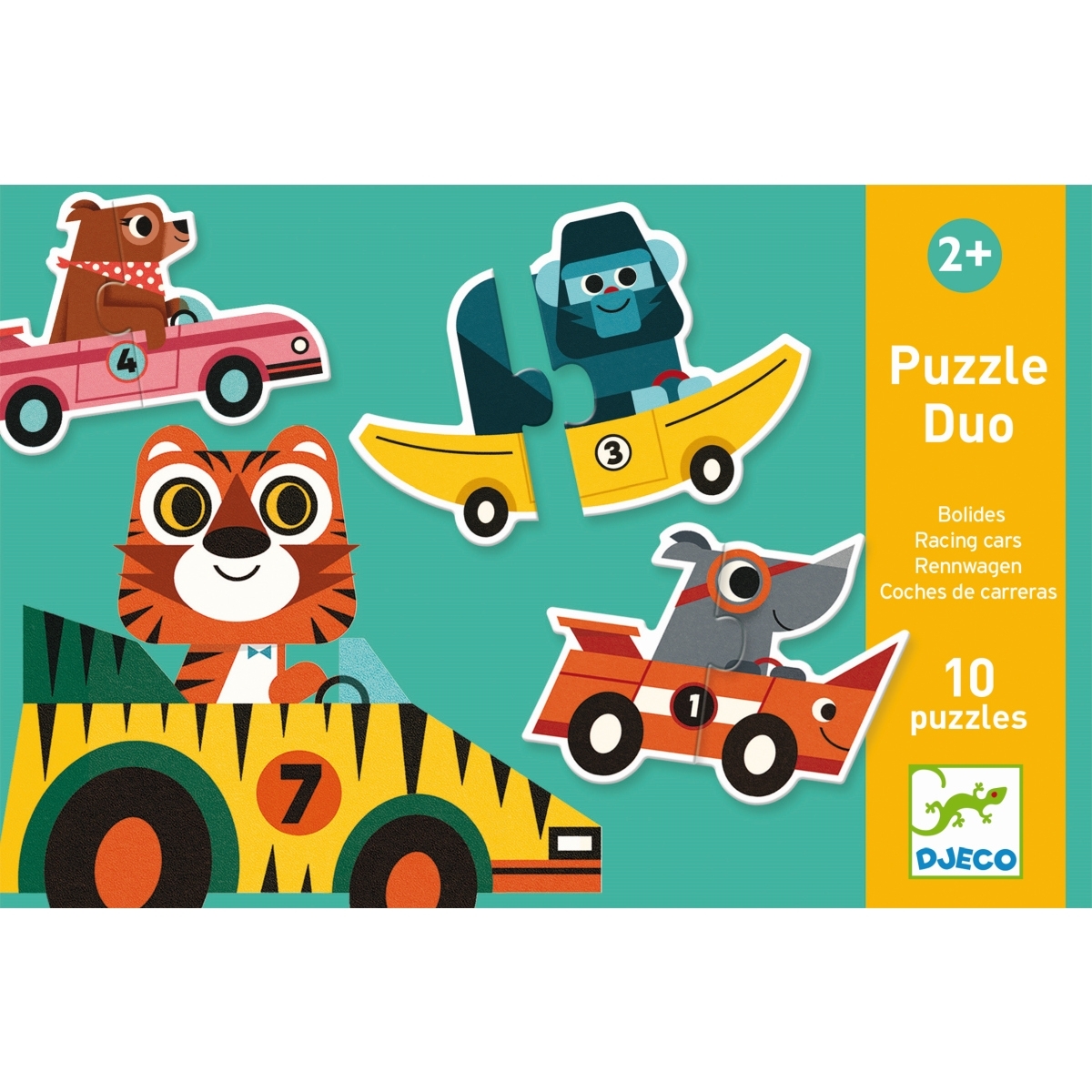 Puzzle duo/trio: Rennautos DJ08148
