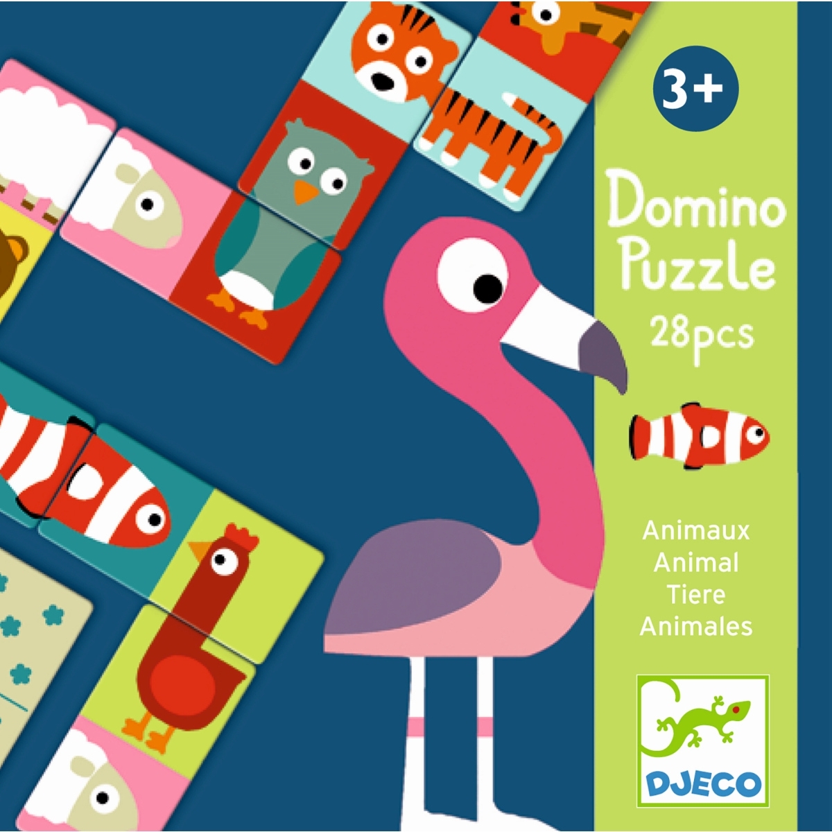 Lernspiele: Domino Animo-puzzle von DJECO 