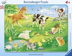 Tiere auf der Wiese Puzzle 4+ 65224-4