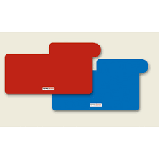 Leseklappe in rot oder blau sortiert