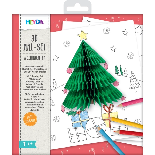 3D Mal-Set Weihnachten