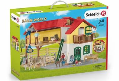 Schleich Farm World Bauerhaus mit Stall und Tieren 42407