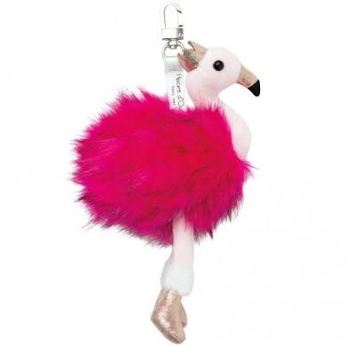 Schlüsselanhänger Flamingo rosa