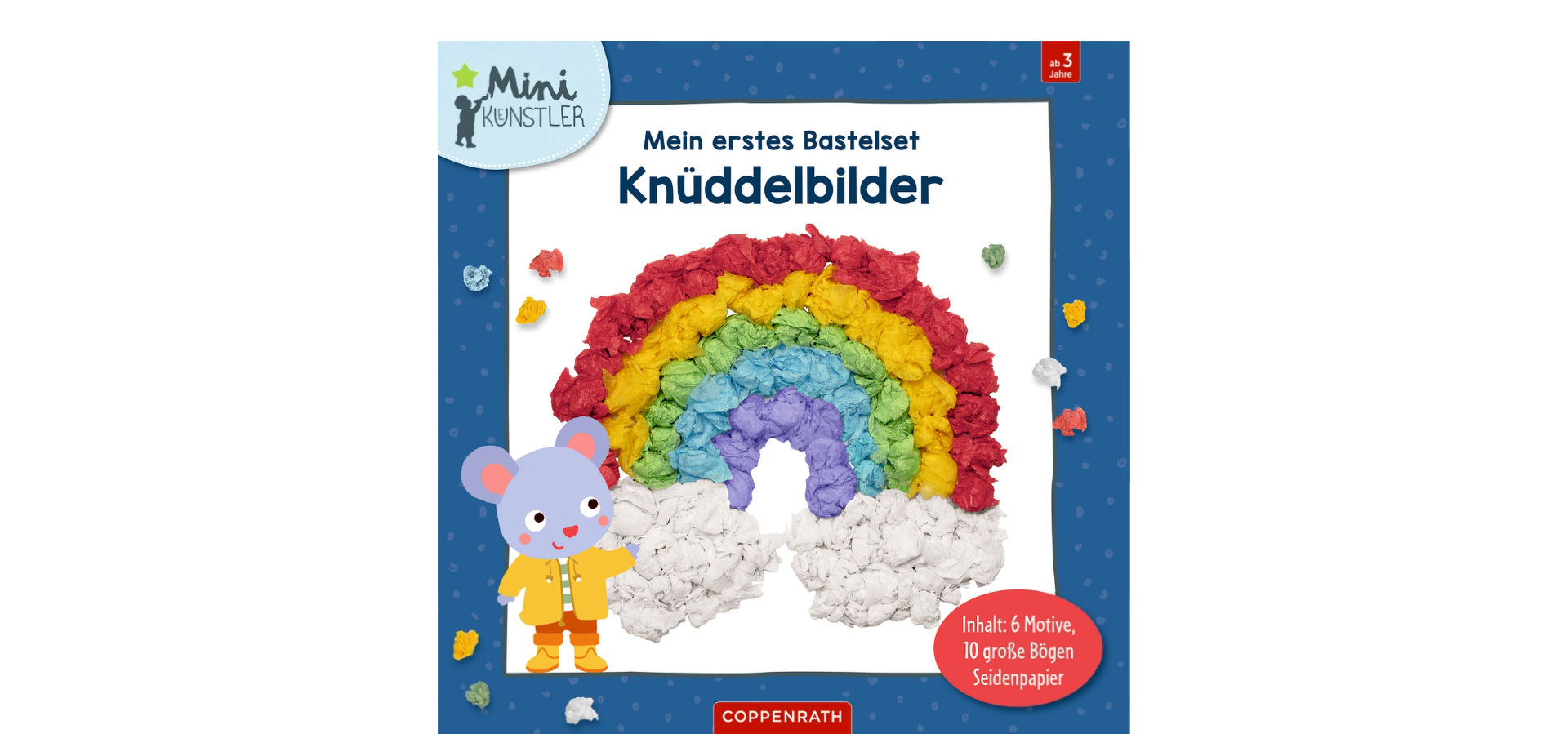 Mein 1. Bastelset: Knüddelbilder Regenbogen (Mini-Künstler)