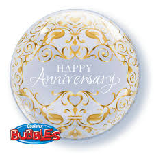 Luftballon Bubbles Happy Anniversary 16660 