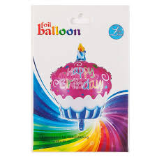 Folienballon happy birthday cupcake rose 98808 48x68cm