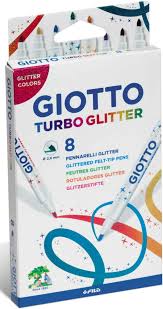 Glitzerstifte 8 Farben von Giotto Turbo Glitter 425800