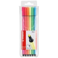 Stabilo Neon Faserschreiber Pen 6 St. 6806-1