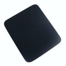 Mousepad schwarz standard rechteckig 26 x 22 cm