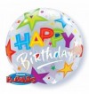 12``'' Air Bubble Happy Birthday Stars Sterne