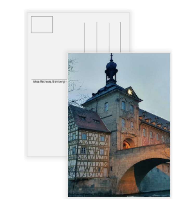Altes Rathaus, Bamberg – Postkarte - Cover