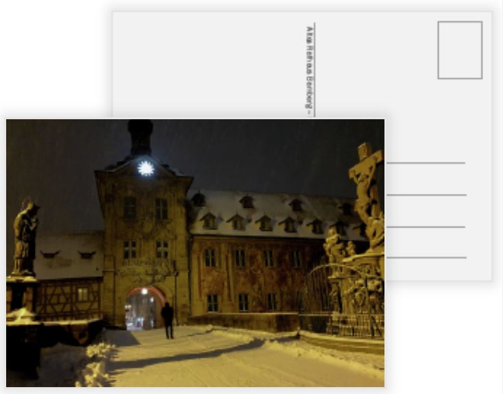 Altes Rathaus, Bamberg – Postkarte