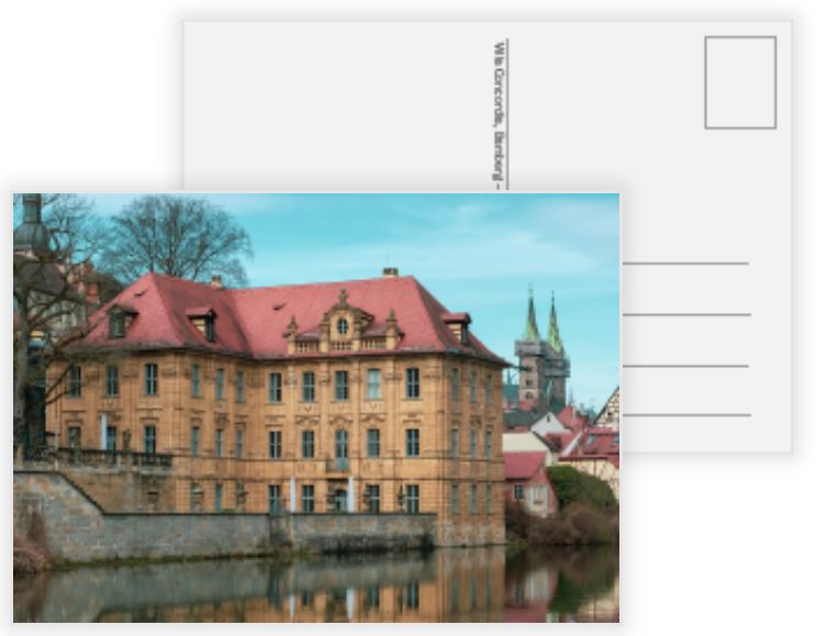 Villa Concordia, Bamberg – Postkarte - Cover