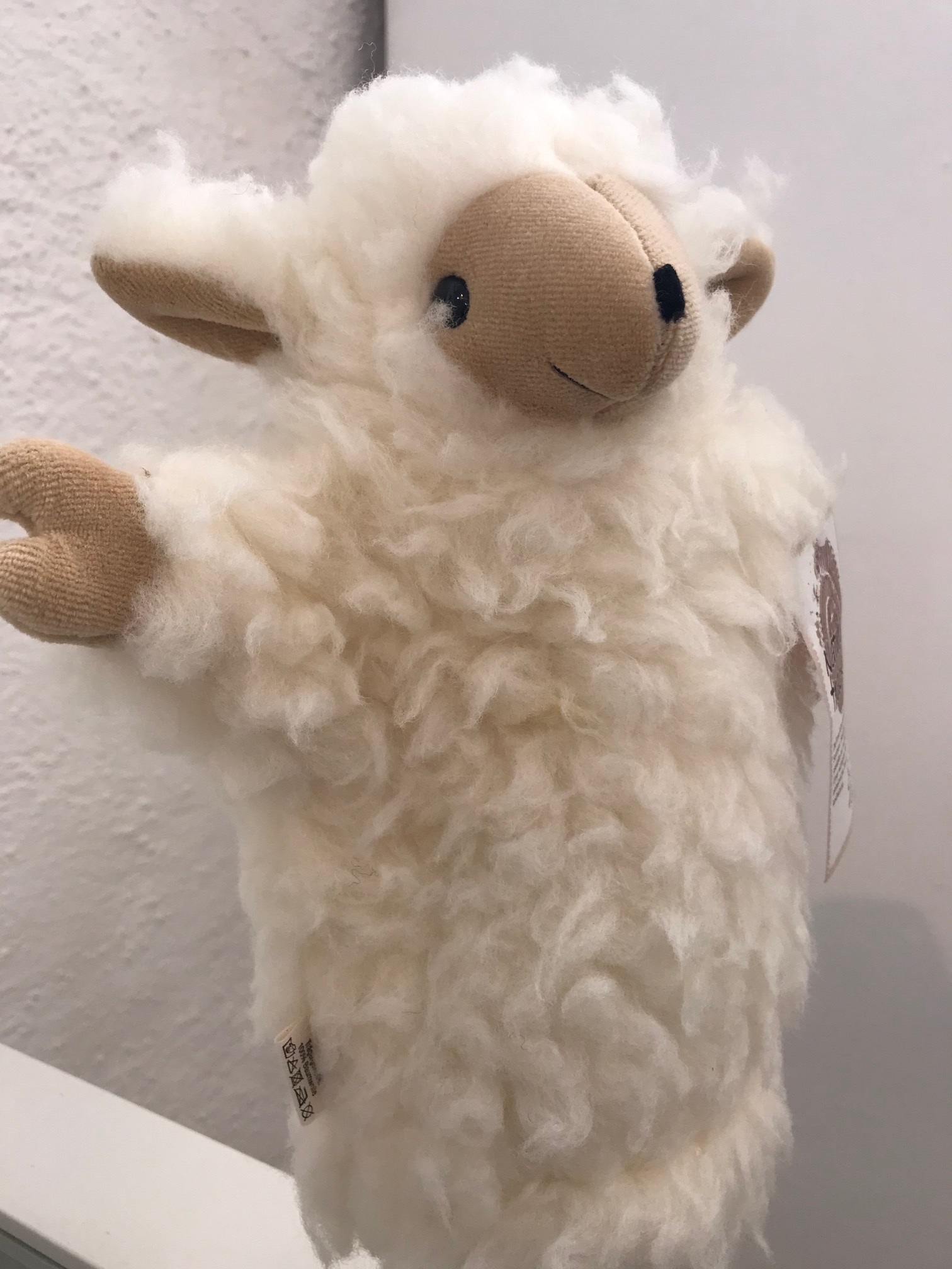 Handpuppe Lamm Zottel