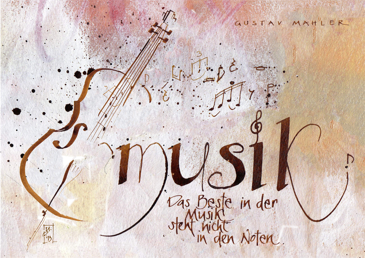 Faltkarte: Musik (Gustav Mahler)