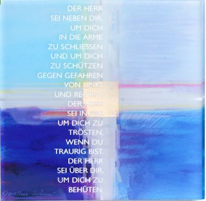 Lichtbild - Kreuz - Irischer Segen