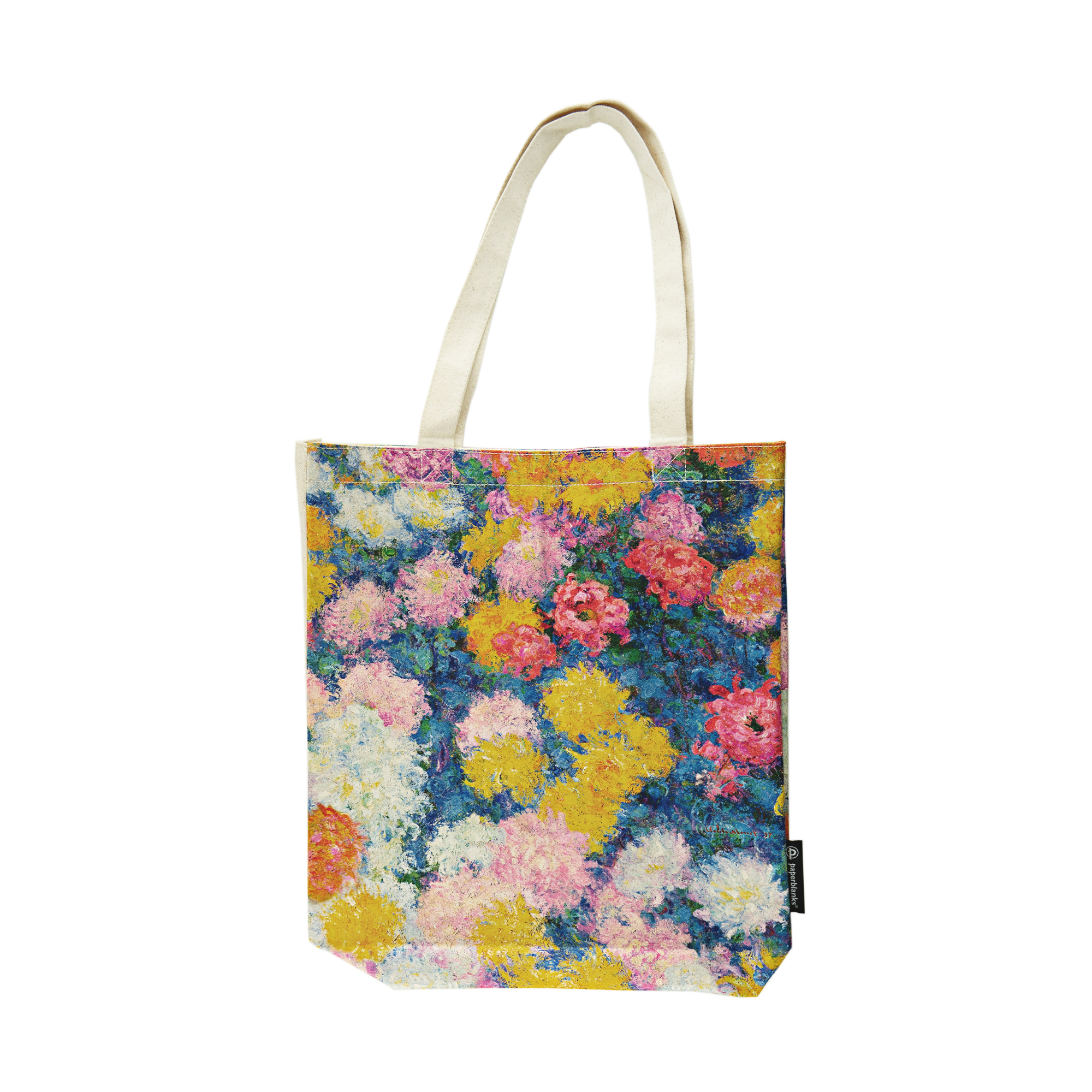 Jutetasche 'Monets Chrysanthemen'