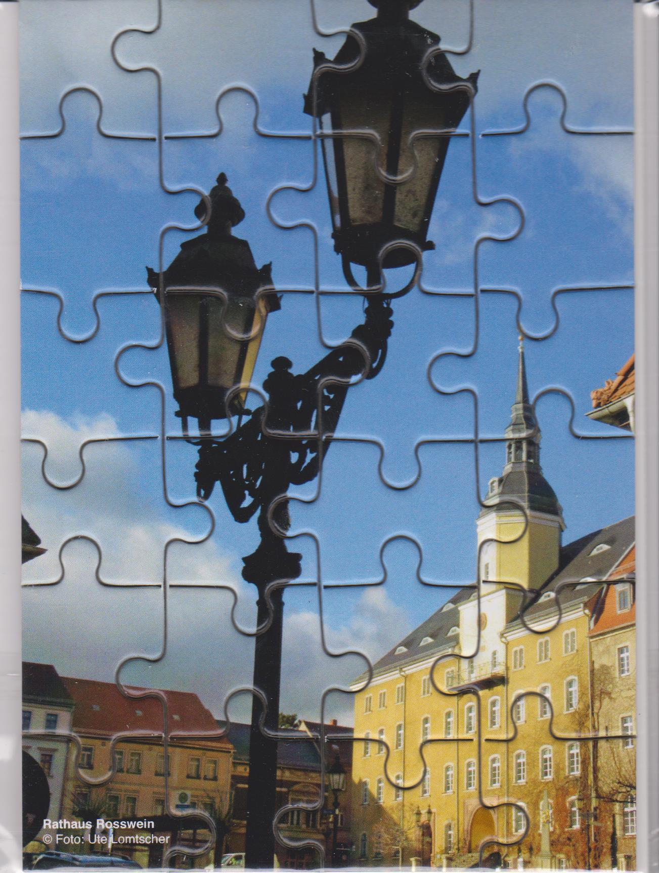 Mini-Puzzle: Laterne Roßwein