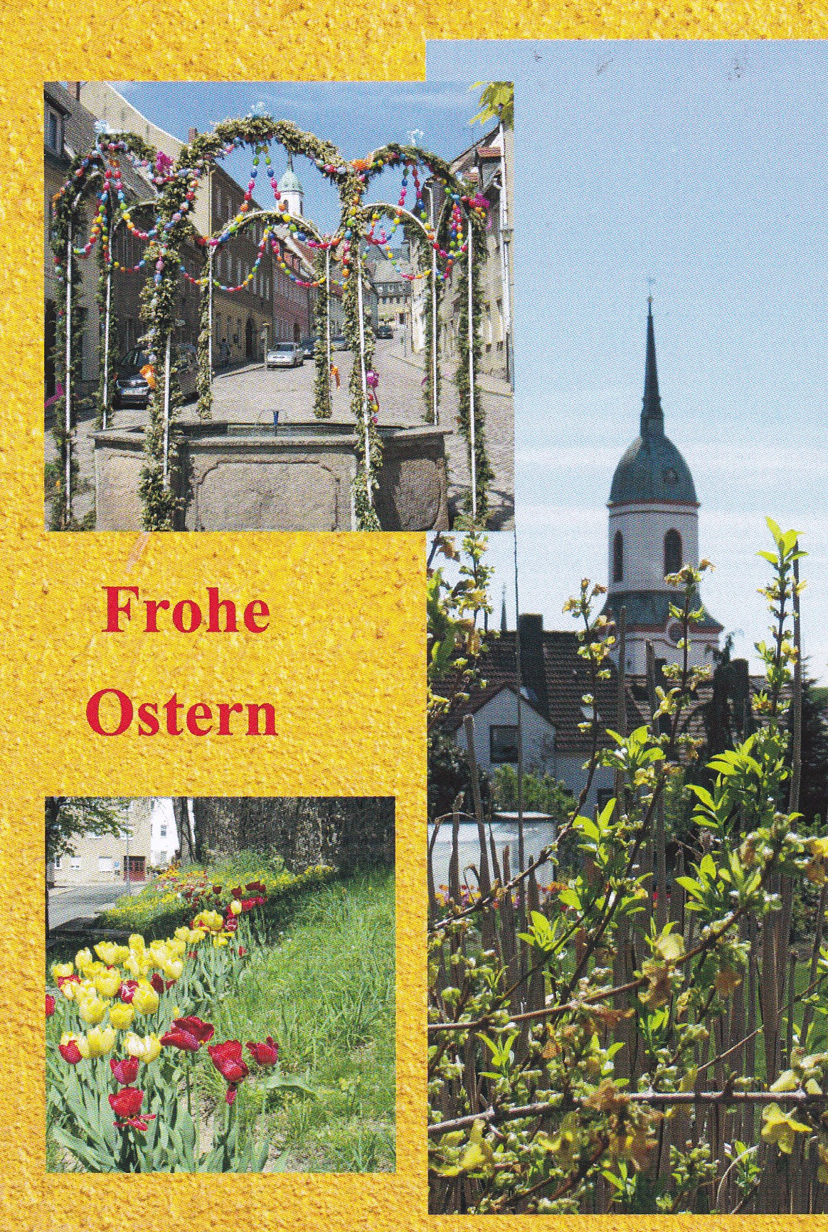 Postkarte Frohe Ostern Roßwein