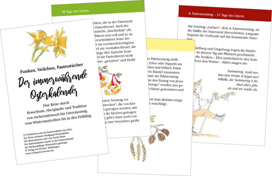 Funken, Veilchen, Fastentücher - Der immerwährende Osterkalender